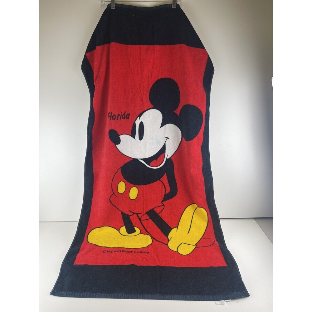 Vintage‎ Mickey Mouse Beach Towel, Sherry, "Florida"